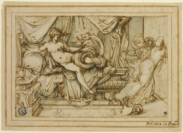 Olympias Mother of Alexander Visited by Zeus in the Guise of a Serpent 1595 99