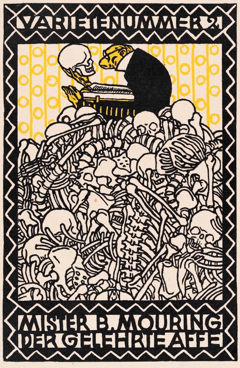 Nr 96 Varieténummer 2 Mr B Mouring der gelehrte Affe 1907