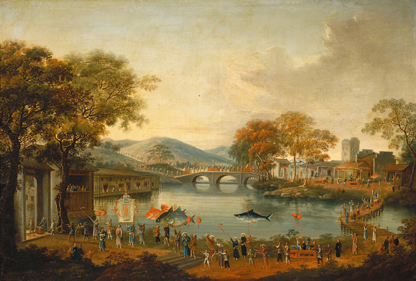 Procession by a Lake 19th century