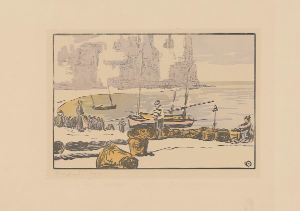 La Petite plage Yport 1902