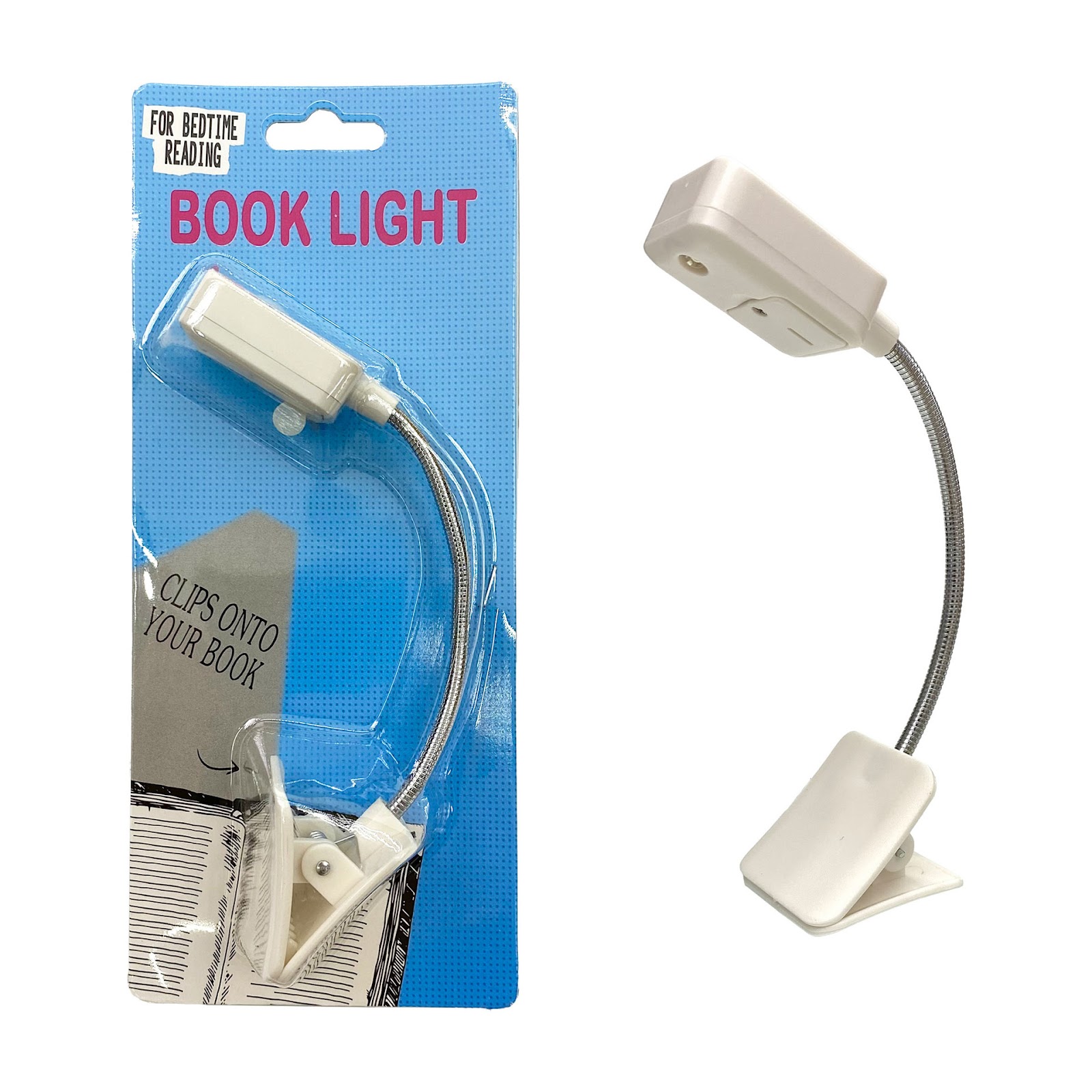 Mini clip-on lamp with warm light