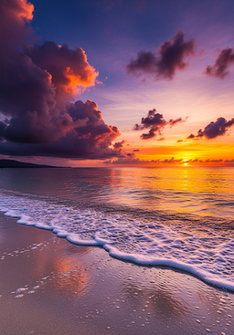 Dramatic Sunset Beach