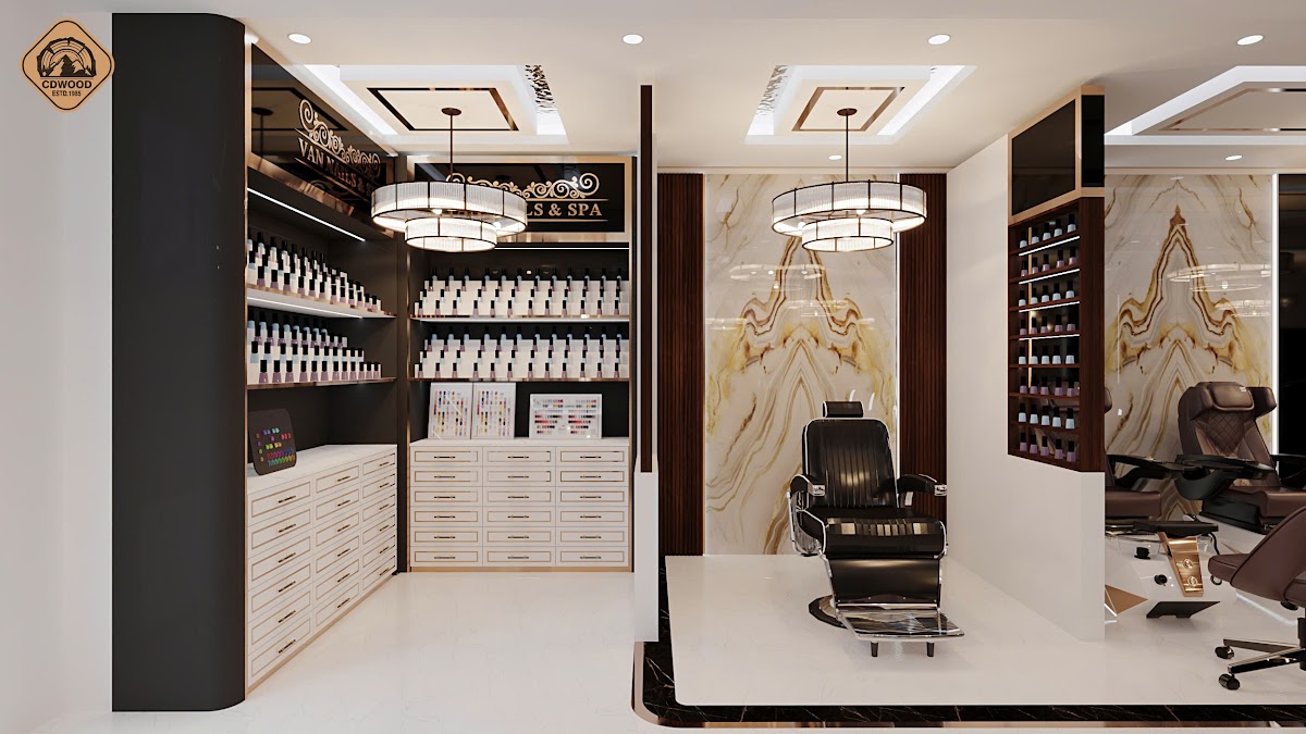 Các mẫu bàn manicure nail salon đẹp