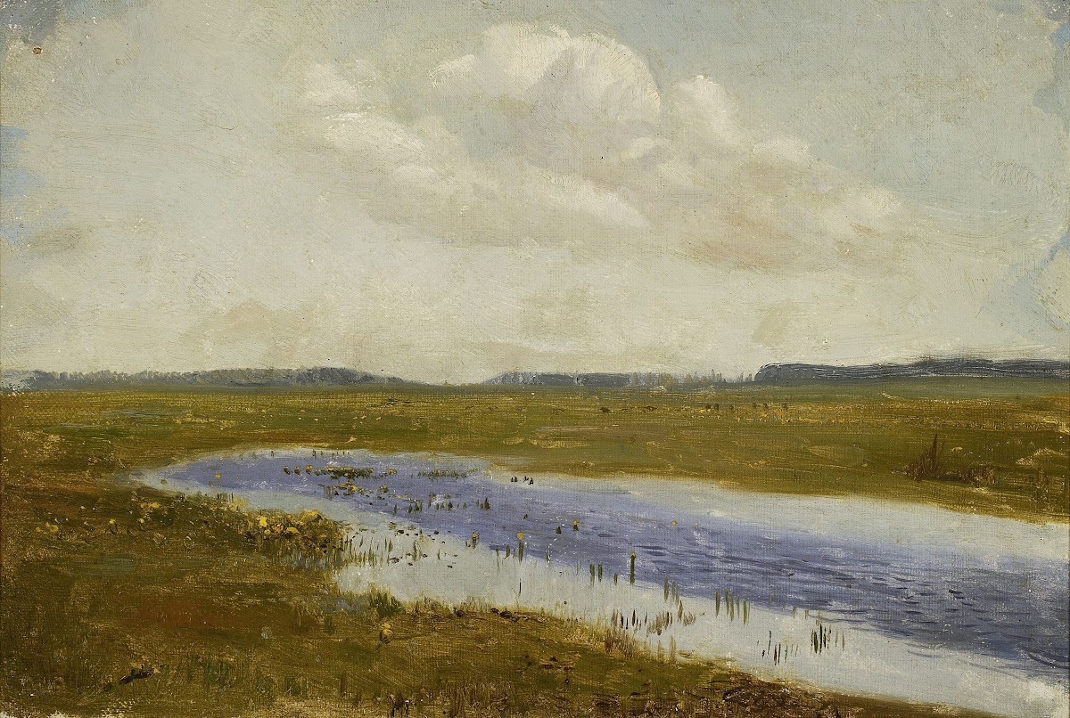 Meadow with cowslips sketch 1894