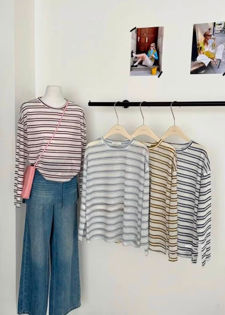 Áo thun dài tay sọc ngang XONXEN SHOP 11271