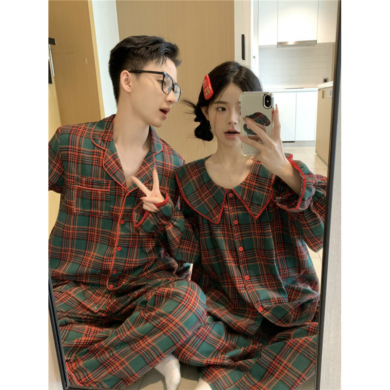 Couple's Loungewear, plaid, wintery