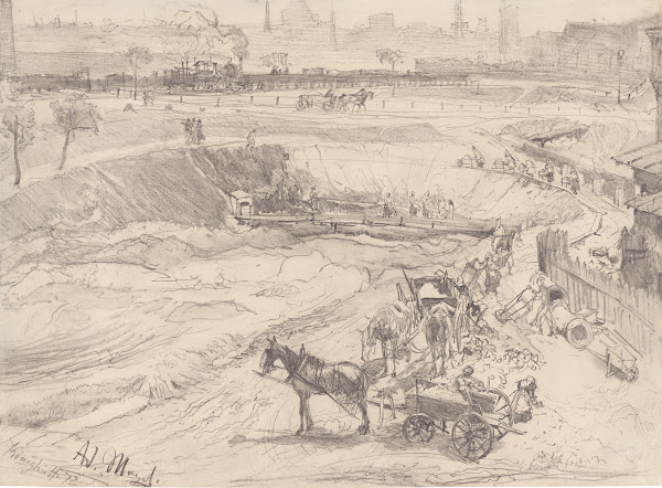 Open pit mine in Königshütte 1872