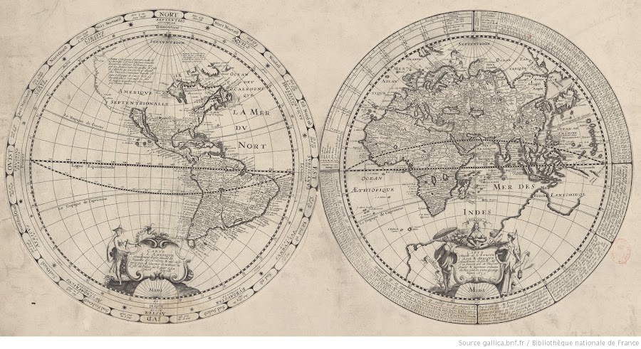 1639_Carte de l'Amérique (- nouvelle de l'Europe, Asie et Afrique) nouvellement