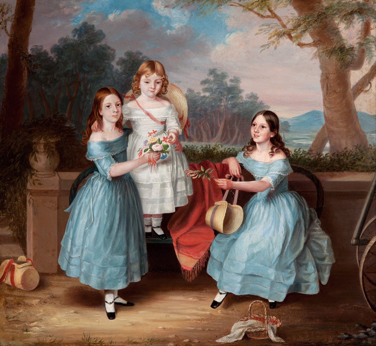 Georgina Emily and Augusta Rose circa 1848