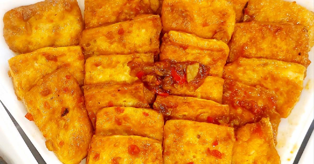 Đậu rán chao sốt tỏi, ớt