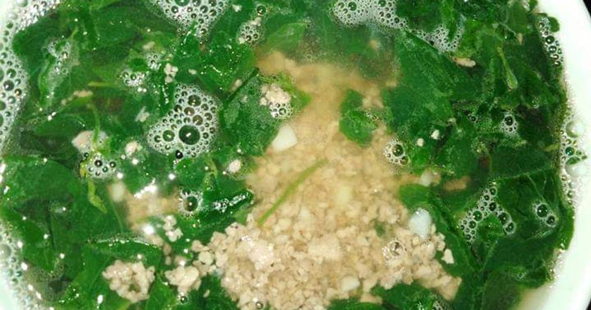 Canh rau ngót thịt băm