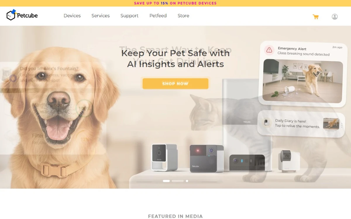 Captura de Petcube Cam