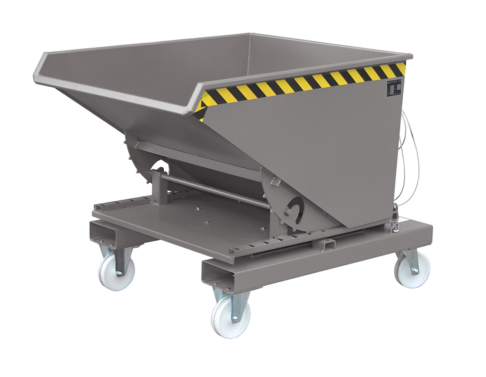 Kiepcontainer 3S 600, gelakt, Muisgrijs