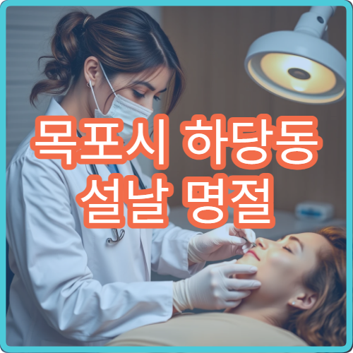 목포시 하당동 설날 명절 연휴 정형외과 허리 디스크 관절 통증 병원