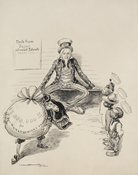 Uncle Sam Buyer of Small Islands 1902