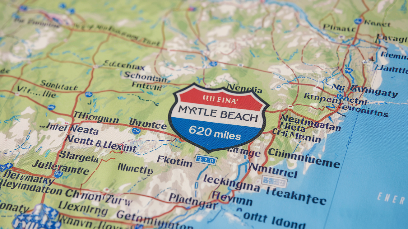 How Far Is Myrtle Beach from Lexington, Kentucky?