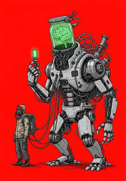 Cybernetic Brain in Jar