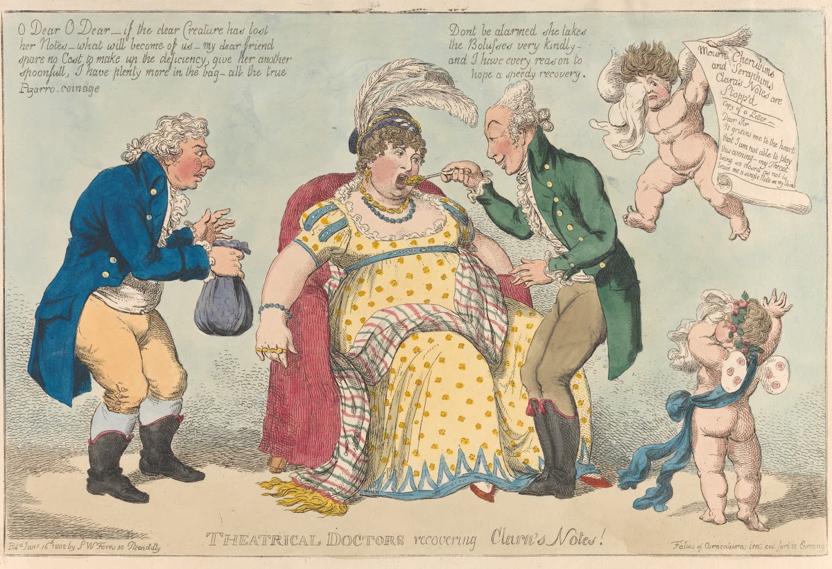 Theatrical Doctors Recovering Claras Notes 1802
