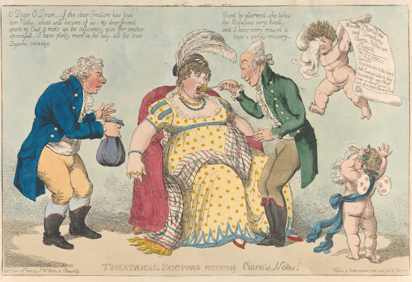Theatrical Doctors Recovering Claras Notes 1802