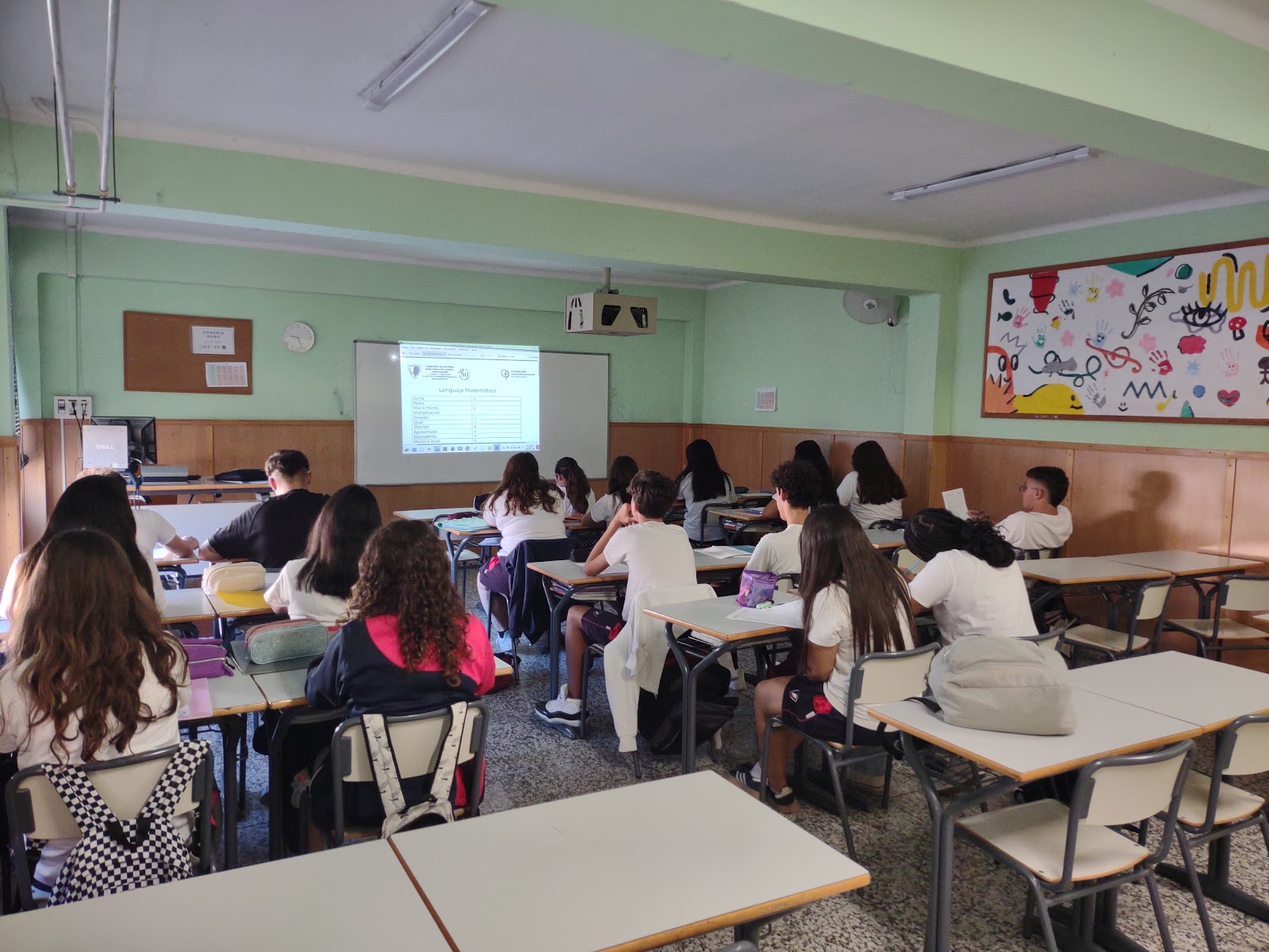 Clase de matemáticas