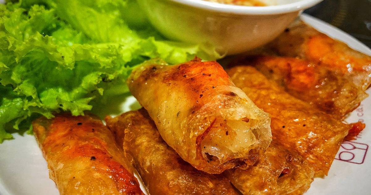 Ram Tôm Đất Bình Định Cuốn Bánh Tráng Rau Sống