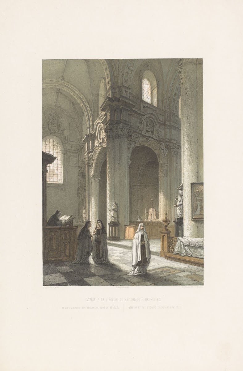 Interior of the Beguins church at Brussels 1852   1878