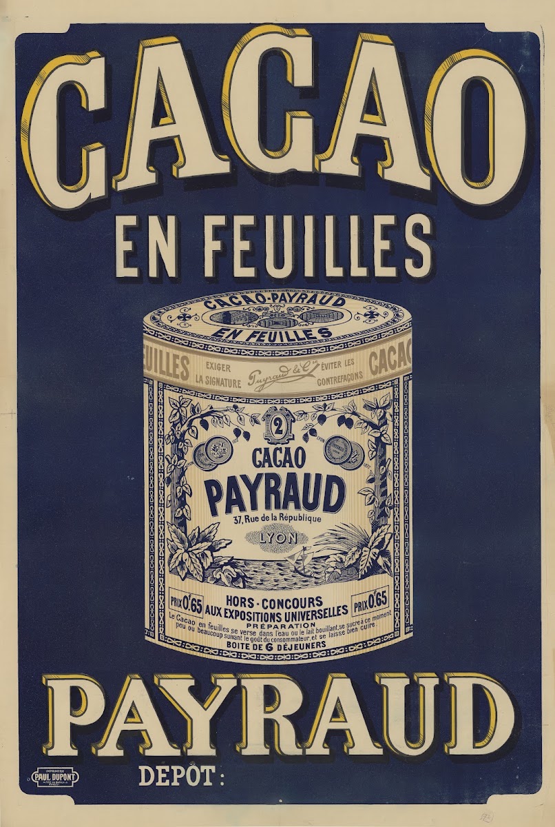 Cacao en feuilles Payraud 1899