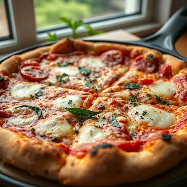 Cast Iron Pizza Perfect Crispy Crust at Home – Easy, Quick & Family‑Friendly