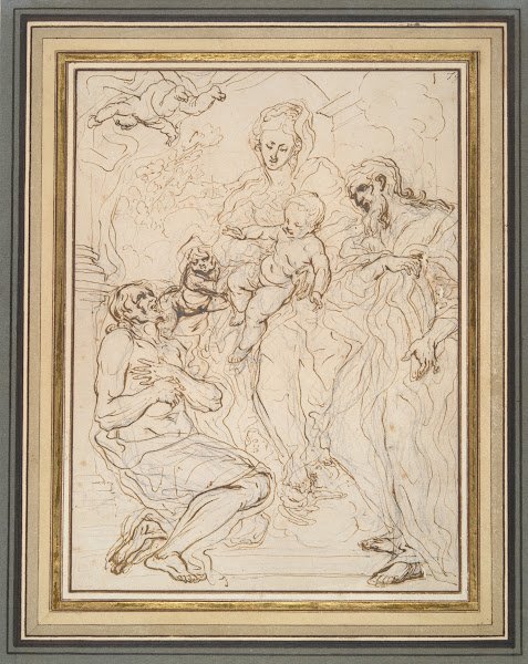 Virgin and Child with TwoSaints 17thcentury