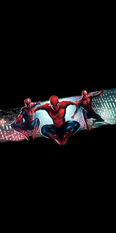 Spider-Man No Way Home Trio 2K iPhone Phone Wallpaper