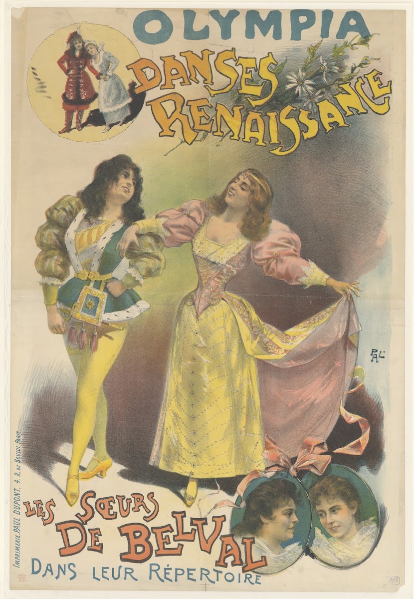 Olympia Danses Renaissance Les Soeurs De Belval dans leur répertoire 1894