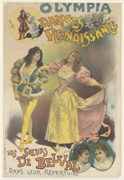 Olympia Danses Renaissance Les Soeurs De Belval dans leur répertoire 1894