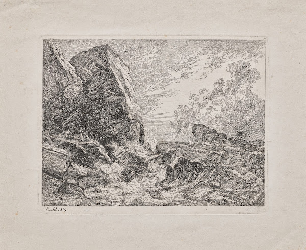 Norwegian Seacoast During a Storm 1819