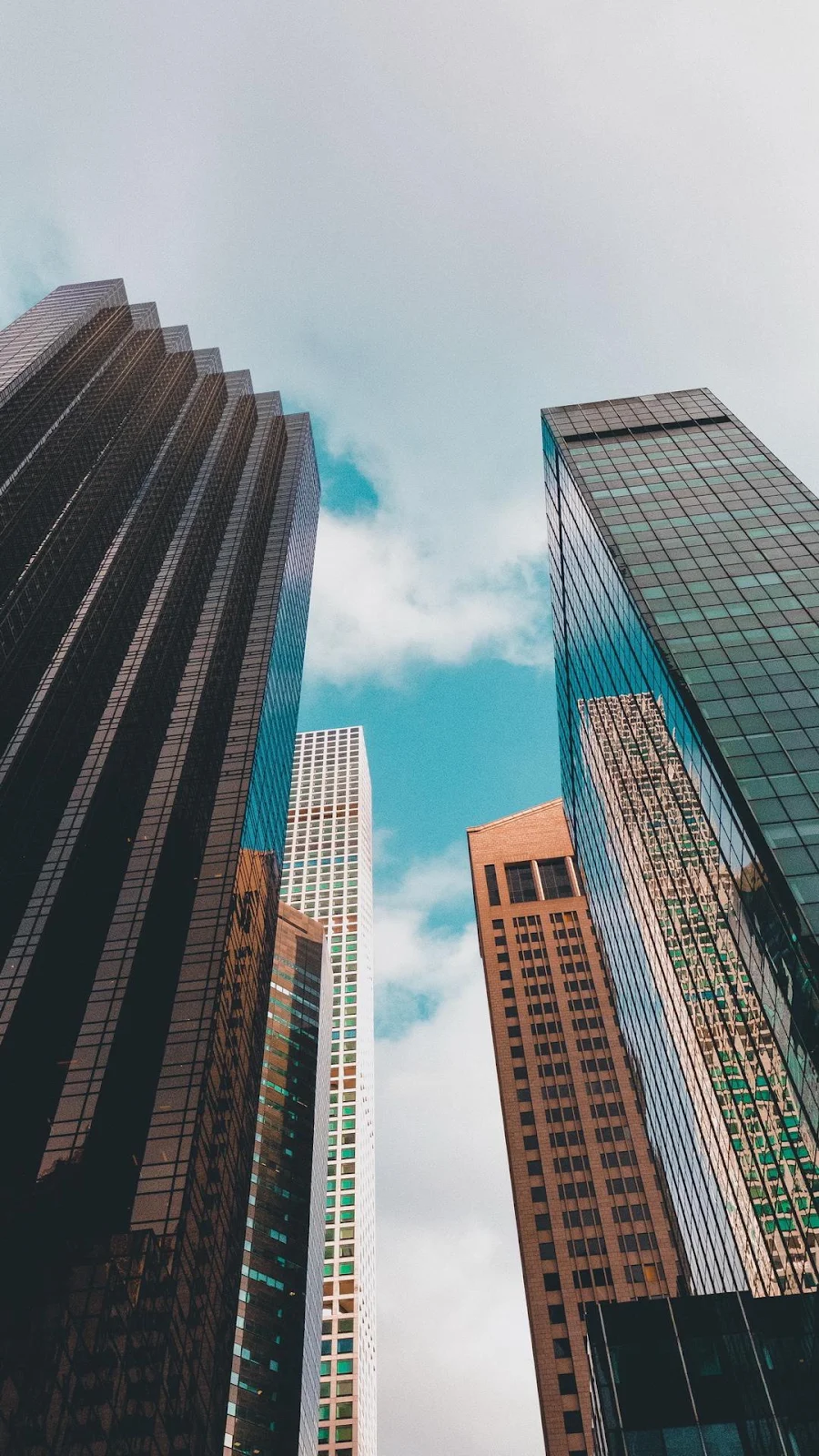 Towering City Skyscrapers - Architectural Photography Full HD iPhone Wallpaper (1080x1920)
