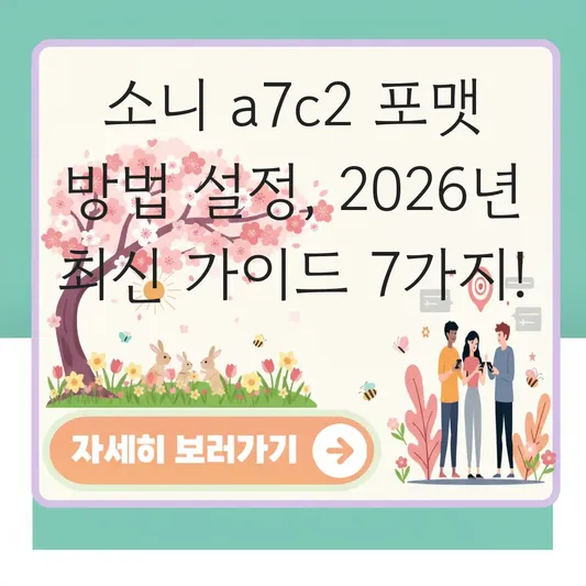 소니 a7c2 포맷 방법 설정