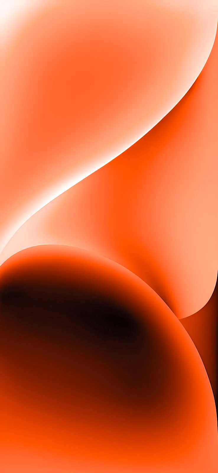 iPhone 14 Orange Wallpaper - Digital Art 5K iPhone Wallpaper (3912x8476)