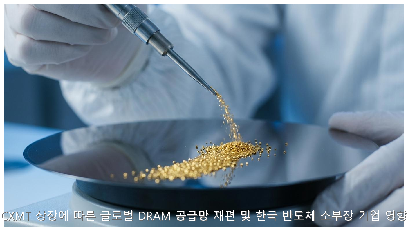 중국 CXMT 상장에 따른 글로벌 DRAM 공급망 재편 및 한국 반도체 소부장 기업 영향 분석 핵심 안내 및 분석 인포그래픽 (4)