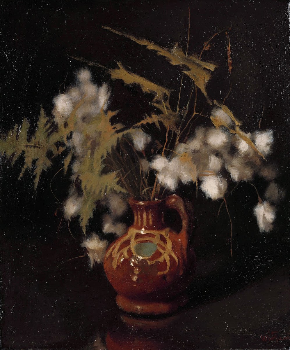 Fluffy Flowers in a Jug 1885   1922
