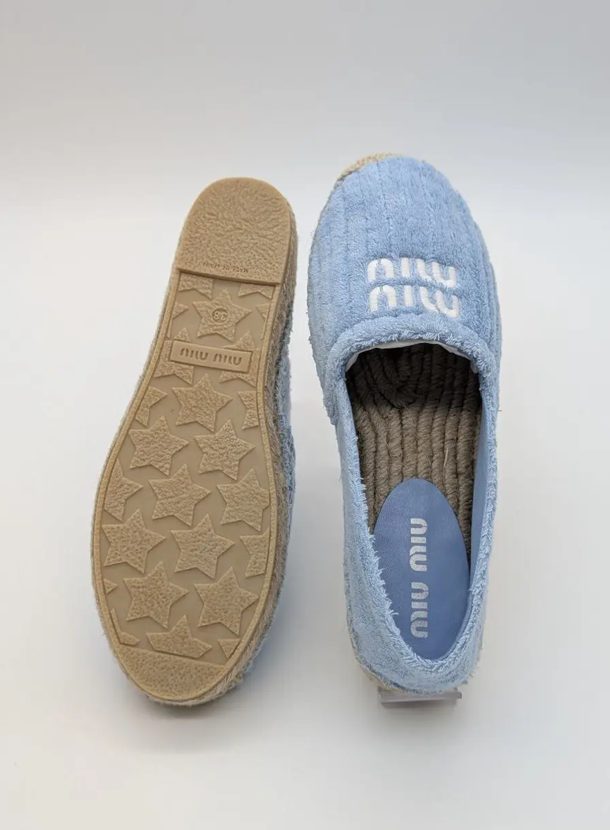 Espadrillas Miu Miu celesti – Image 4