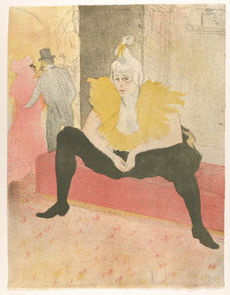 The Seated Clowness Mademoiselle Cha u ka o 1896
