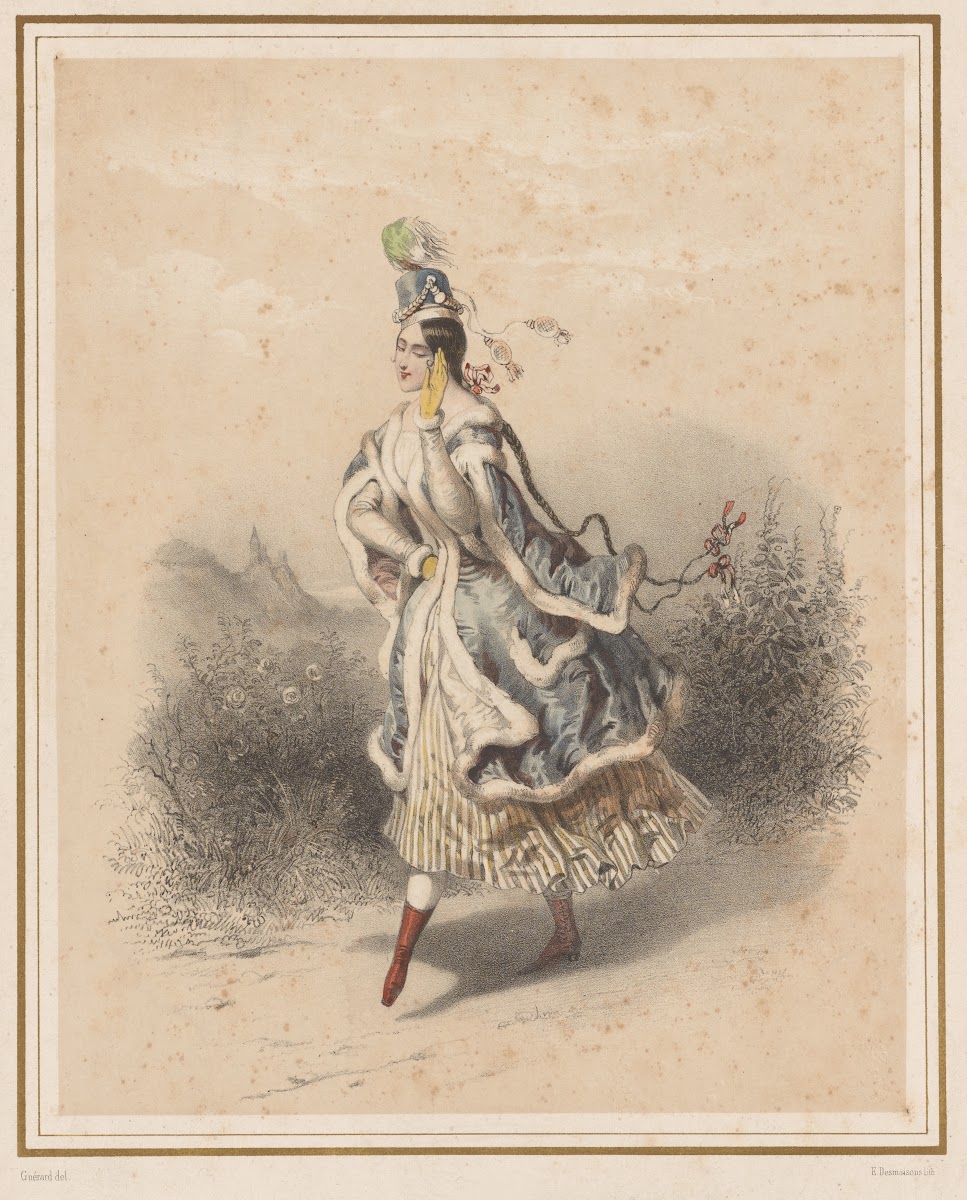 Mlle Lucile Grahn La cracovienne 1844