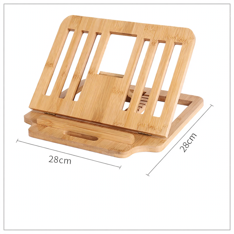 Holz-Laptop-Ständer mit Schreibtisch-Organizer