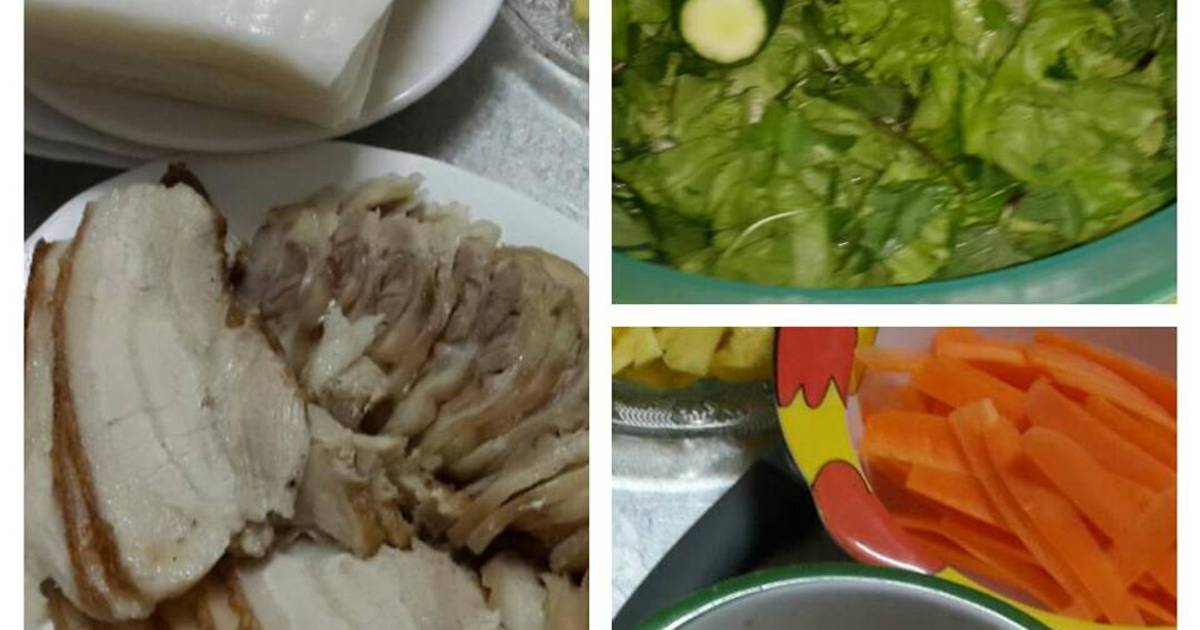 Bánh tráng cuốn thịt heo
