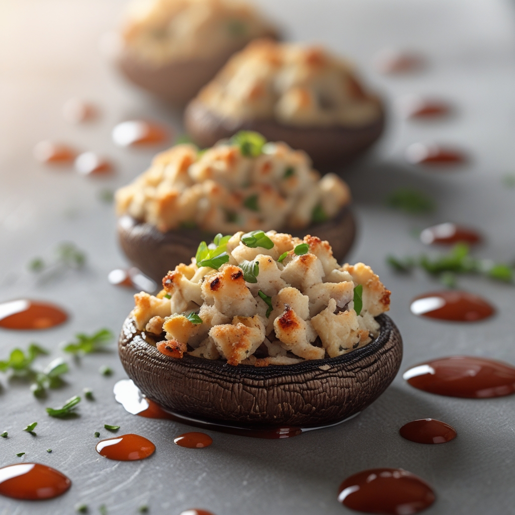 Final Smoky Chipotle Deluxe Lentil Stuffed Portobello Mushrooms