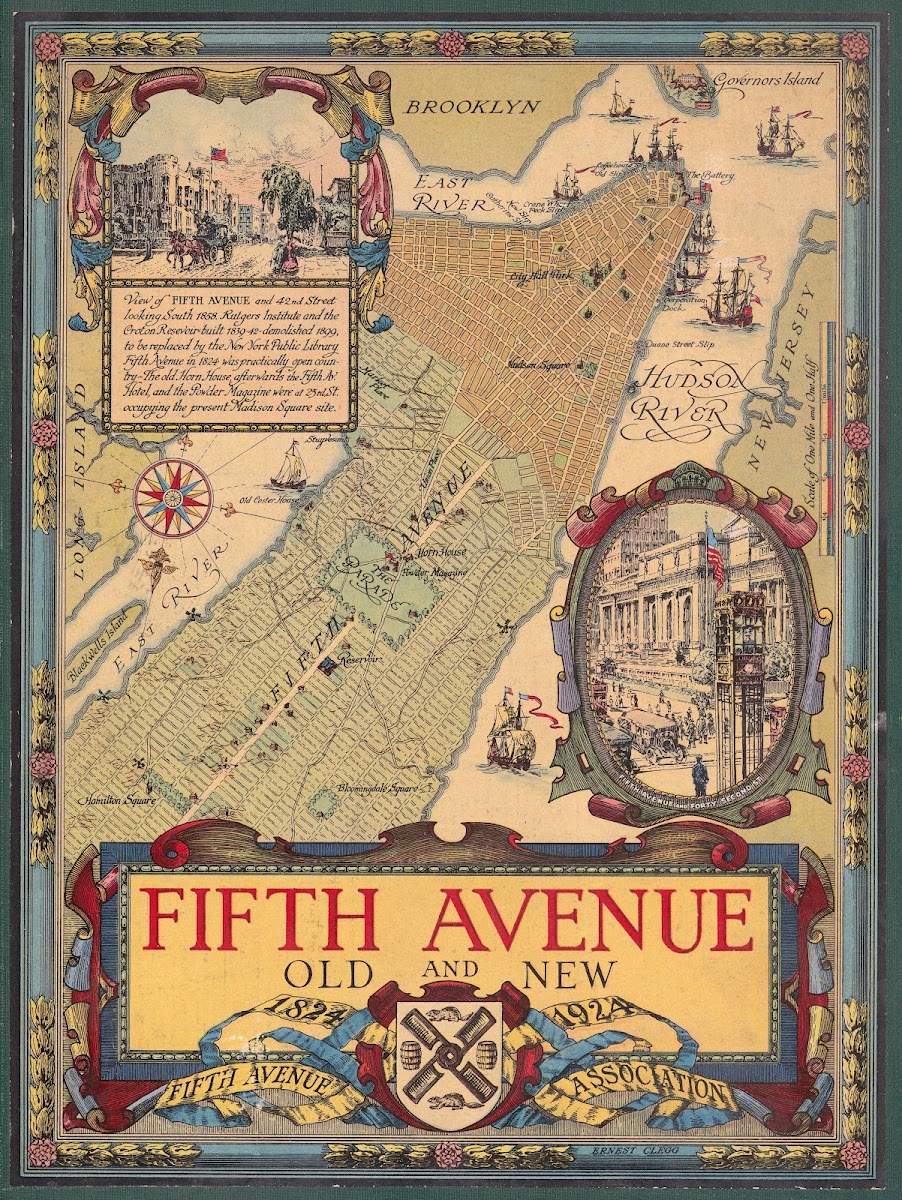 Fifth Avenue Old And New 1824 1924 1924