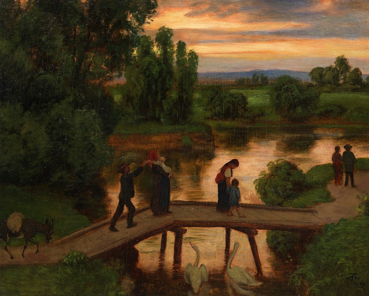 Die Brücke Sommerabend 1892
