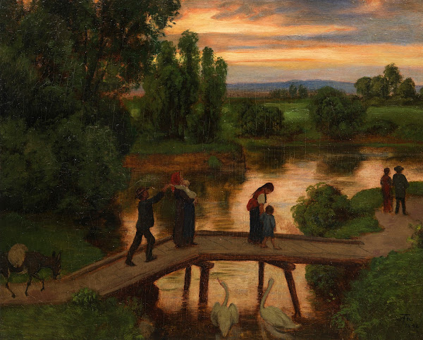 Die Brücke Sommerabend 1892