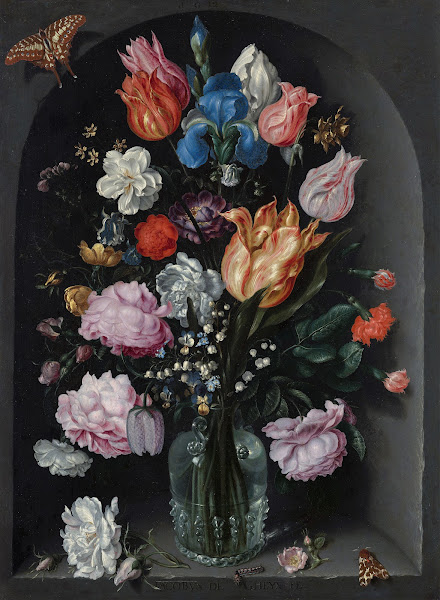 Flowers in a Glass Flask 1612