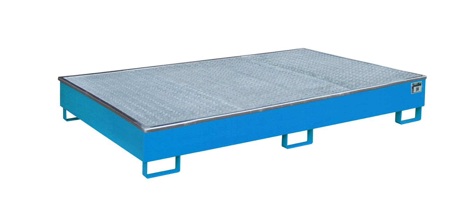 Stellingopvangbak met PE-binnenbak Stellingopvangbak RW-GR 2200-2 PE, gelakt, Lichtblauw