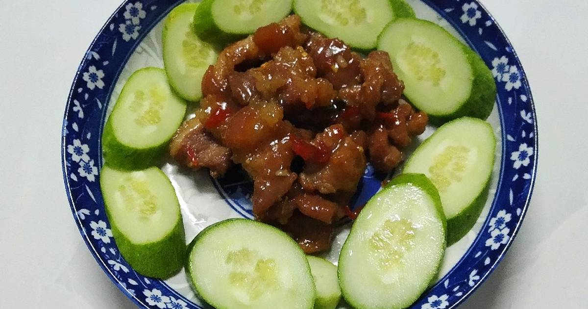 Thịt ba chỉ kho tiêu
